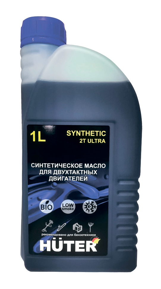 Масло 2Т ULTRA синтетическое для двухтактных двигателей, для техники Huter, 1л. 73/8/3/3